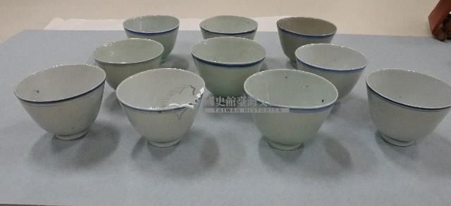 青花青口瓷杯(多組)藏品圖，第5張