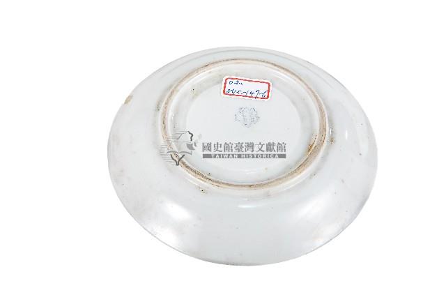 印花彩繪花束紋瓷盤藏品圖，第2張