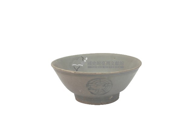 青花印花團鶴紋碗（海撈瓷器)藏品圖，第2張