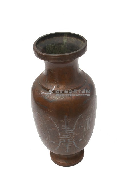 石叟銅質花瓶藏品圖，第2張