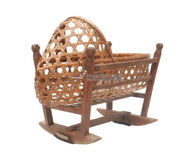 竹編搖籃藏品圖，第2張