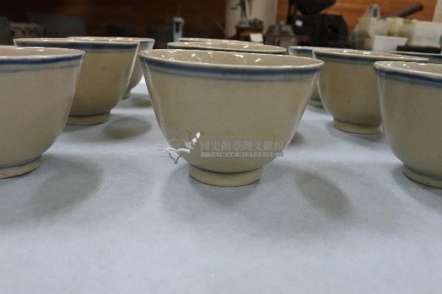 青花青口瓷杯(多組)藏品圖，第2張