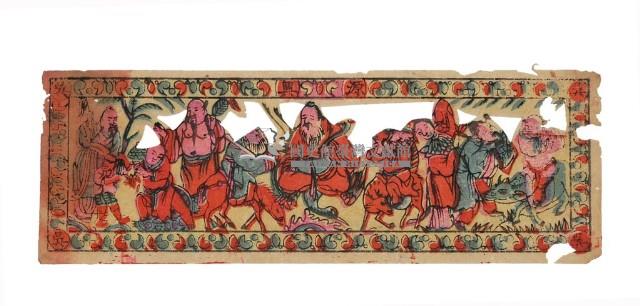 八仙祝壽版印藏品圖，第2張