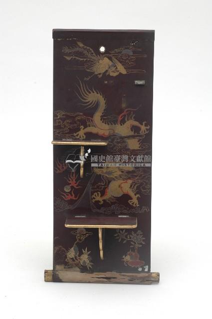 花鳥描金繪漆掛飾軸形板藏品圖，第2張