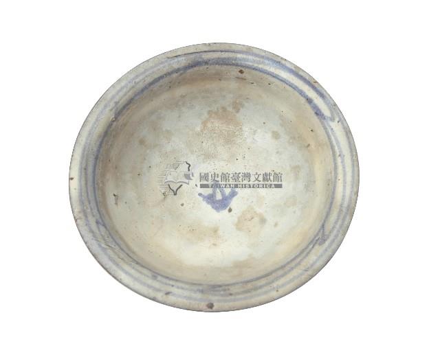 青花黃釉寫意花果紋折沿大碗藏品圖，第2張