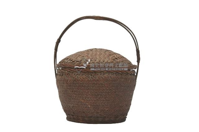 竹製有蓋小謝籃藏品圖，第2張