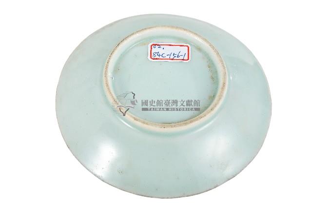 青地帆船波浪紋盤藏品圖，第2張