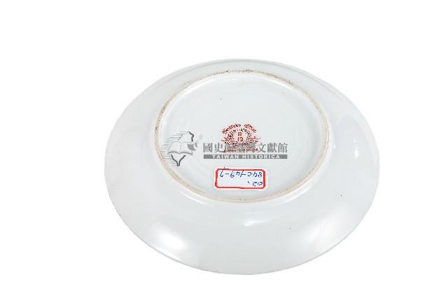 枺茶色印花三桅帆船紋瓷盤藏品圖，第2張