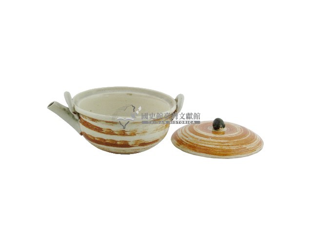 褐釉蓋碗壺藏品圖，第2張