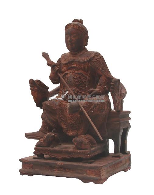 木雕二郎神楊戩神像藏品圖，第2張