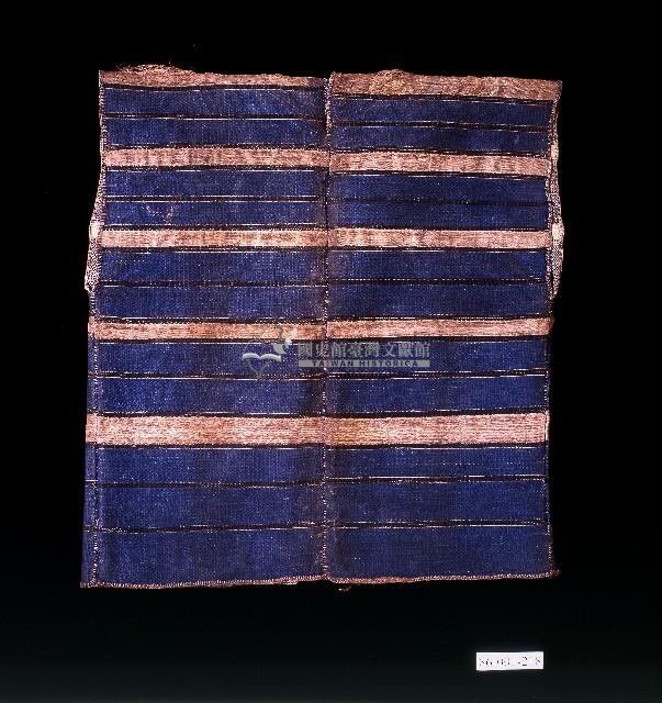 達悟族藍色橫紋無袖上衣藏品圖，第2張