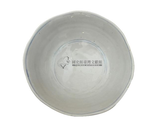 青花點描菊花紋大碗藏品圖，第2張