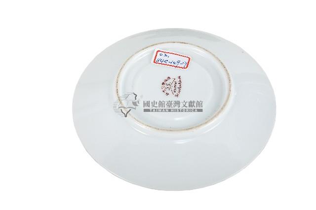 綠釉印花葉紋綠地瓷盤藏品圖，第2張