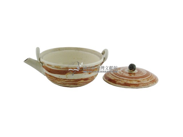 褐釉蓋碗壺藏品圖，第2張