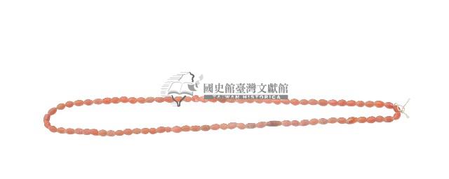 朱紅色貝珠長項鍊藏品圖，第2張