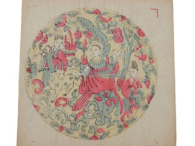 麻姑獻壽屏堵版畫藏品圖，第2張