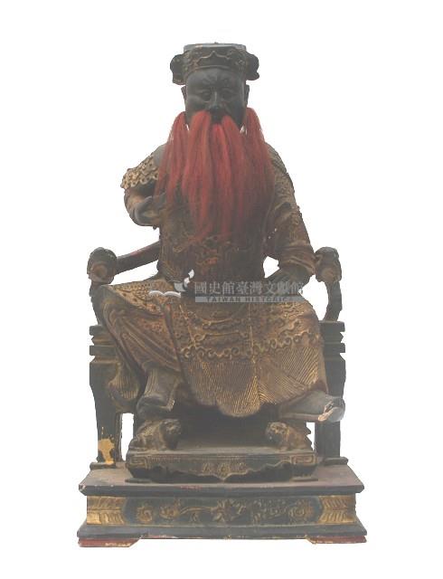 木雕紅鬍王爺像藏品圖，第2張