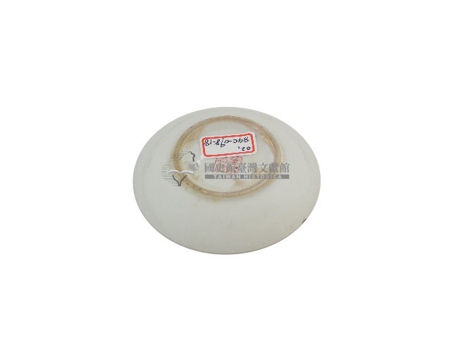 白地印花彩繪折枝玫瑰紋瓷碟藏品圖，第2張