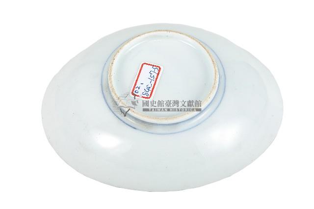 青花蘭草紋橢圓型瓷盤藏品圖，第2張