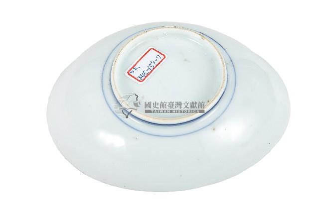 青花蘭草紋橢圓型瓷盤藏品圖，第2張