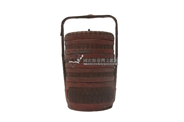 竹製四層有蓋禮籃藏品圖，第2張
