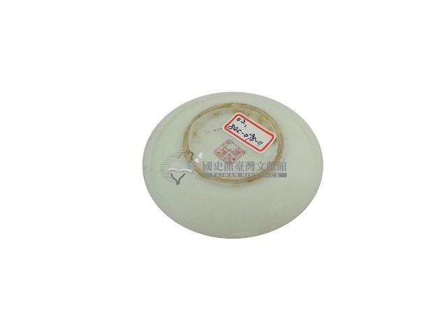 白地印花彩繪折枝玫瑰紋瓷碟藏品圖，第2張