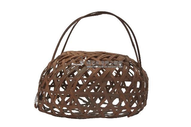 手提無蓋大竹籃藏品圖，第2張