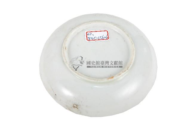 彩繪菊花花飾扇紋盤藏品圖，第2張