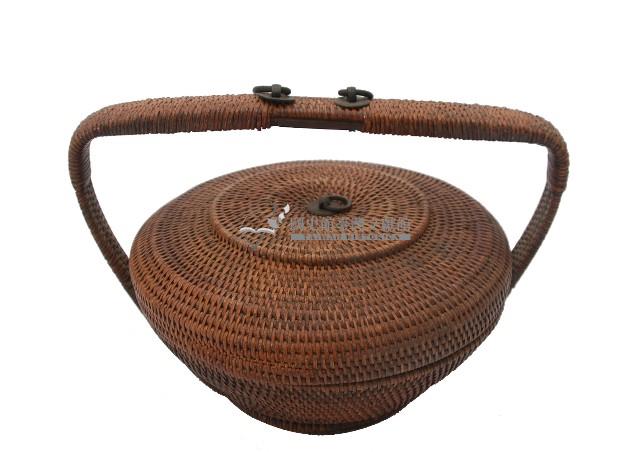 竹編提梁帶蓋籠藏品圖，第2張