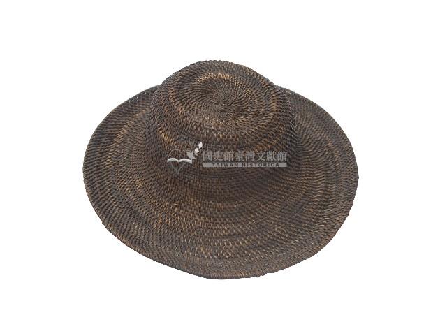 籐編長帽沿圓帽藏品圖，第2張