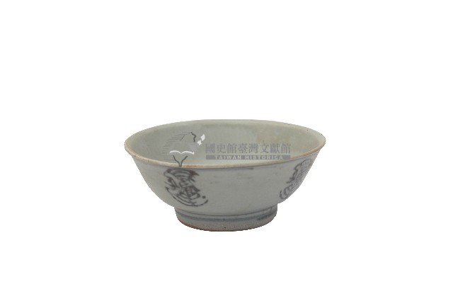 青花印花團鶴紋碗(海撈瓷器)藏品圖，第2張