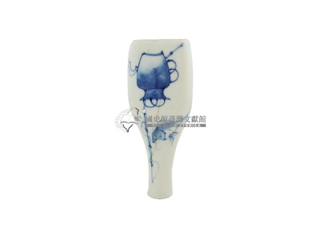 青花魚簍魚竿釣魚紋觀音瓶藏品圖，第2張