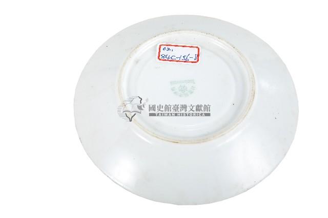 醬口印花彩繪折枝花卉紋瓷盤藏品圖，第2張