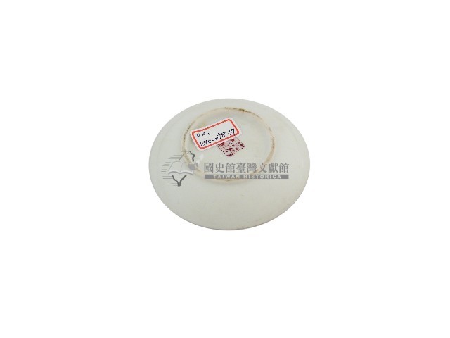 白地印花彩繪折枝玫瑰紋瓷碟藏品圖，第2張