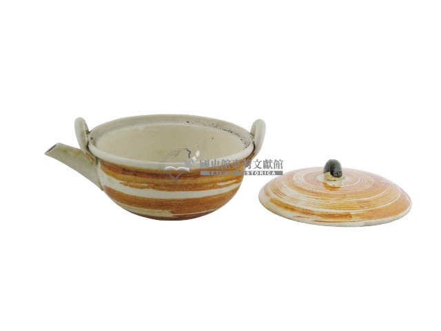 褐釉蓋碗壺藏品圖，第2張