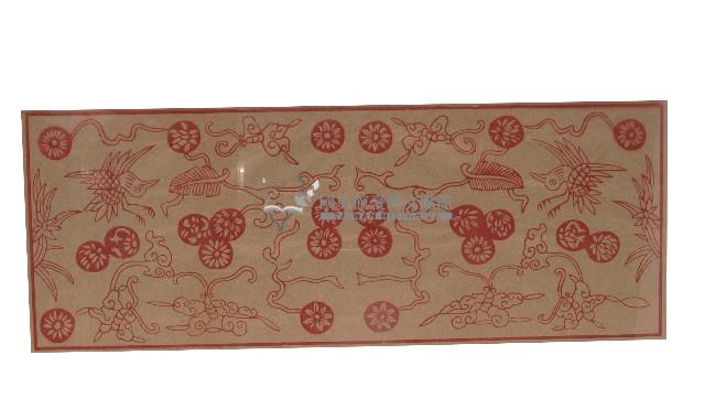 花鳥彩紙有框版畫藏品圖，第2張