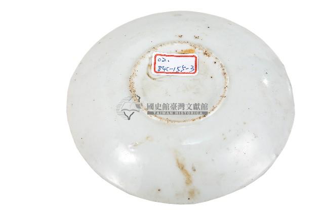 釉上彩繪印花折枝花卉波浪紋盤藏品圖，第2張