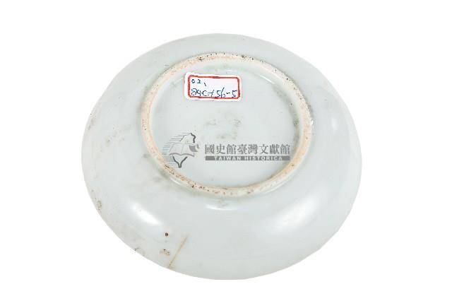 彩繪夕陽山景梅花紋盤藏品圖，第2張