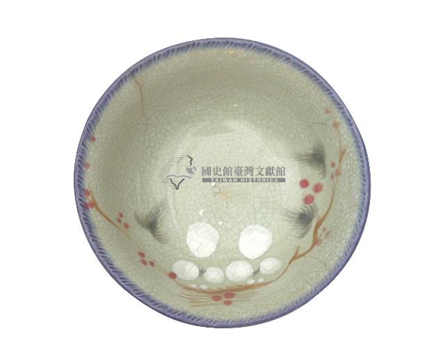 青花彩繪折枝梅花紋大碗藏品圖，第2張