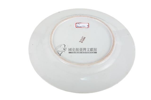 金線圈紋白地瓷盤藏品圖，第2張