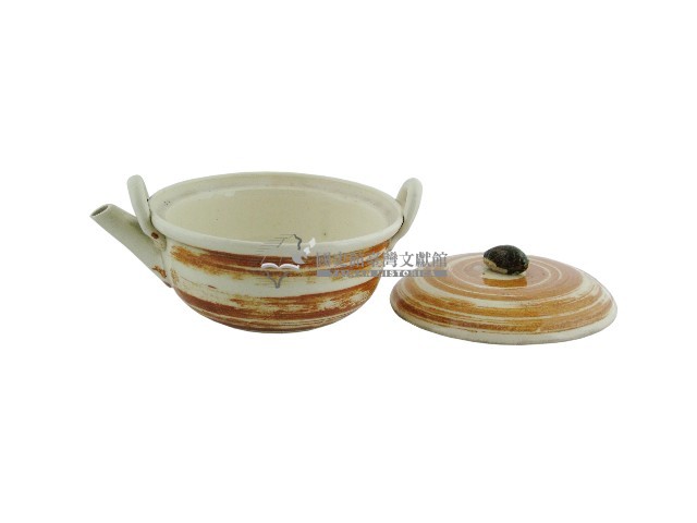 褐釉蓋碗壺藏品圖，第2張
