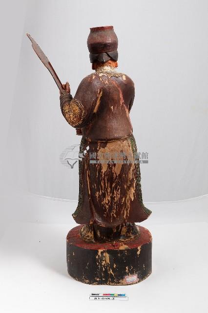 木雕天上聖母右側侍女神像藏品圖，第2張