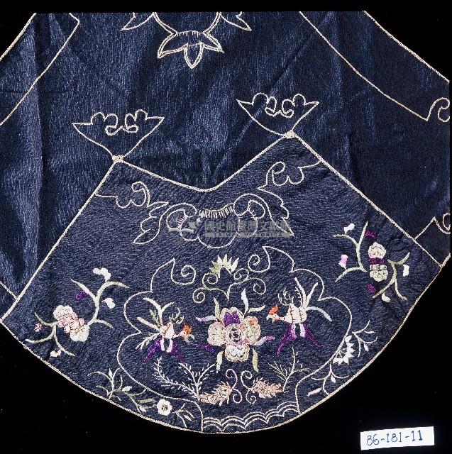 深藍色吉祥刺繡肚兜藏品圖，第2張