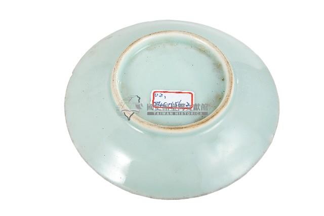 青地帆船波浪紋盤藏品圖，第2張