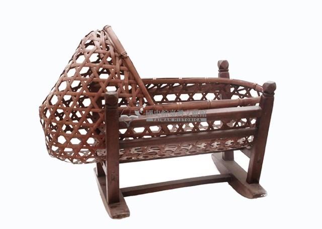 藤編搖藍（含木質底座）（組）藏品圖，第2張