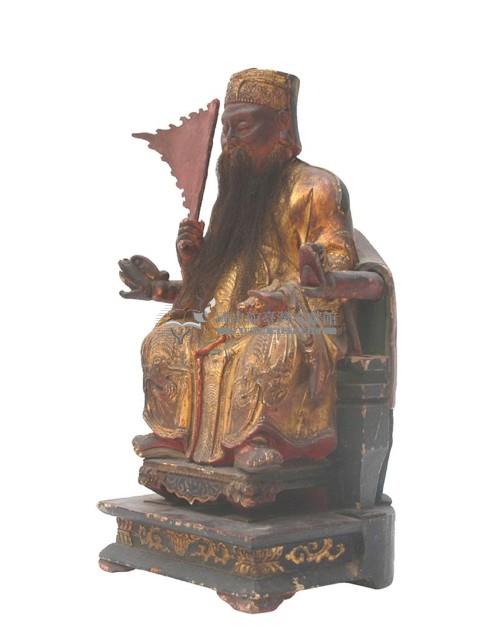 木雕土地公像藏品圖，第2張