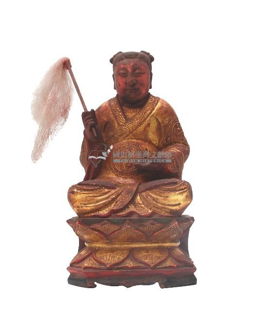 木雕白鶴童子像藏品圖，第2張