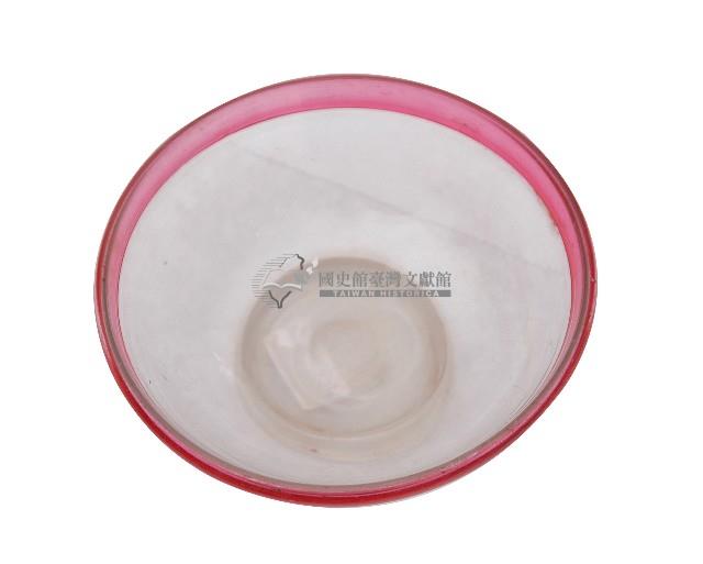 粉紅口透明玻璃碗藏品圖，第2張