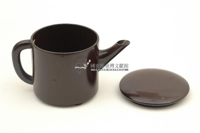 木胎圓立桶形黑漆地湯蓋桶藏品圖，第2張