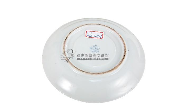 印花彩繪花束紋瓷盤藏品圖，第2張